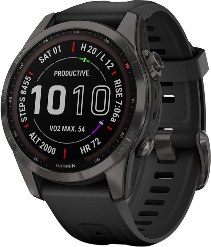 Смарт-часы Garmin fenix 7S Sapphire Solar Carbon Gray DLC Titanium with Black Band (010-02539-25), 010-02539-25
Смарт-часы Garmin fenix 7S Sapphire Solar Carbon Gray DLC Titanium with Black Band (010-02539-25), 010-02539-25