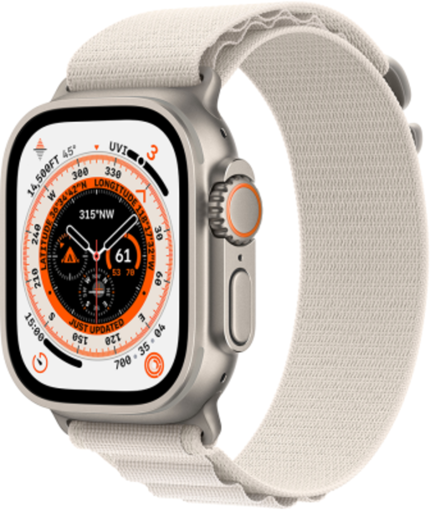 Смарт-часы Apple Watch Ultra GPS + Cellular 49mm Titanium Case with Starlight Alpine Loop L (MQFT3UL/A), MQFT3UL/A
Смарт-часы Apple Watch Ultra GPS + Cellular 49mm Titanium Case with Starlight Alpine Loop L (MQFT3UL/A), MQFT3UL/A