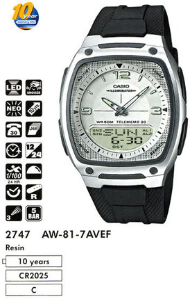 Часы CASIO AW-81-7AVEF