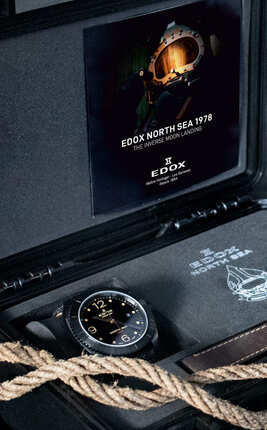Годинник Edox North Sea 1978 Automatic Special Edition The Inverse Moon Landing 80118 37N N78