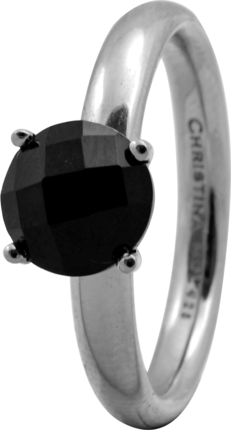 Кольцо CC 800-3.1.A/55 Black Onyx silver 