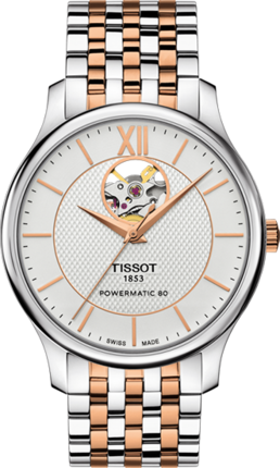 Часы Tissot Tradition Powermatic 80 Open Heart T063.907.22.038.01