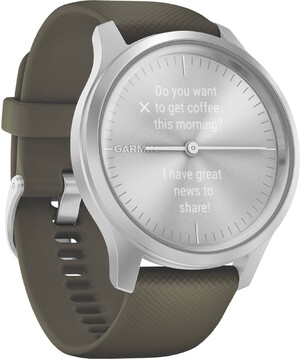 Смарт-годинник Garmin vivomove Style Silver Aluminum Case with Moss Silicone Band (010-02240-21)