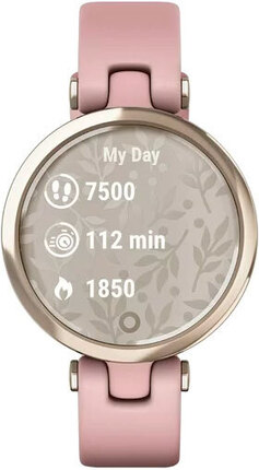 Смарт-годинник Garmin Lily Sport Edition Cream Gold Bezel with Dust Rose Case and Silicone Band (010-02384-13)