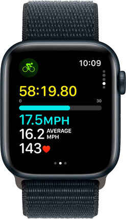 Смарт-годинник Apple Watch SE GPS 44mm Midnight Aluminium Case with Midnight Sport Loop (MREA3QP/A)
