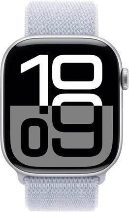 Смарт-часы Apple Watch Series 10 GPS 46mm Silver Aluminium Case with Blue Cloud Sport Loop (MWWN3QH/A)