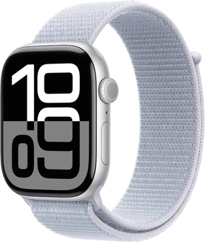 Смарт-часы Apple Watch Series 10 GPS 46mm Silver Aluminium Case with Blue Cloud Sport Loop (MWWN3QH/A)