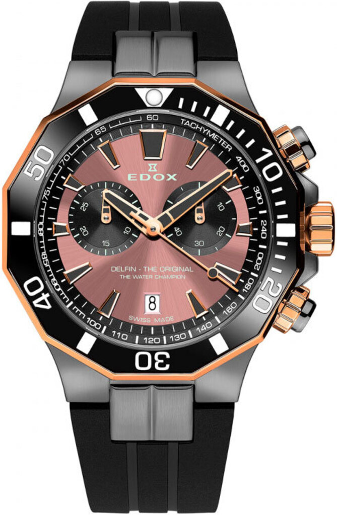 

Часы Edox Delfin The Original Chronograph 10112 357GRNCA BRNR, 10112 357GRNCA BRNR
