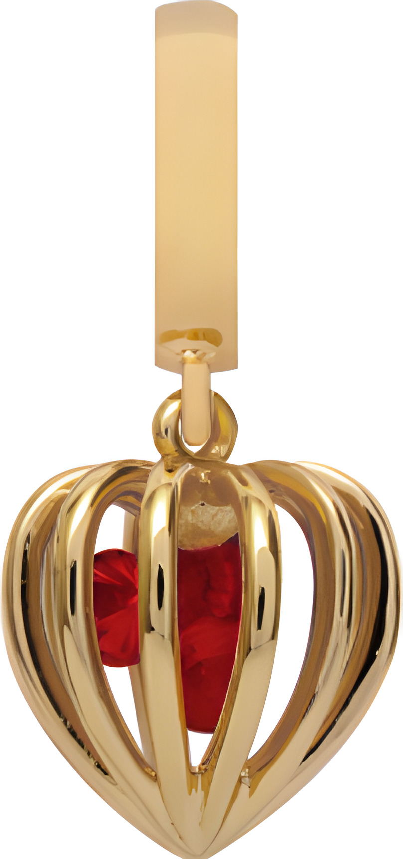 

Шарм CC - Garnet Heart Cage 610-G03 Garnet, Garnet Heart Cage